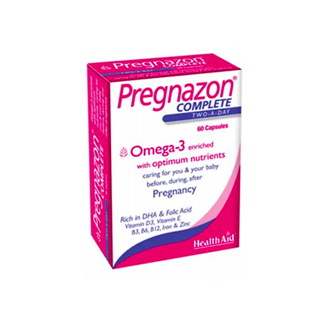 HealthAid Pregnazon Complete with Omega 3, 60 Ct