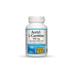 Natural Factors Acetyl-L-Carnitine 500 mg, 60 Ct