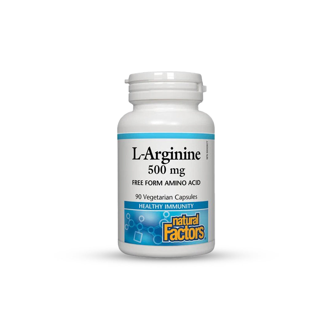 Natural Factors L-Arginine 500 mg, 90 Ct