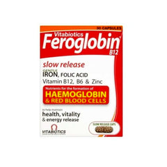 Vitabiotics Feroglobin B12 Capsules, 30 Ct