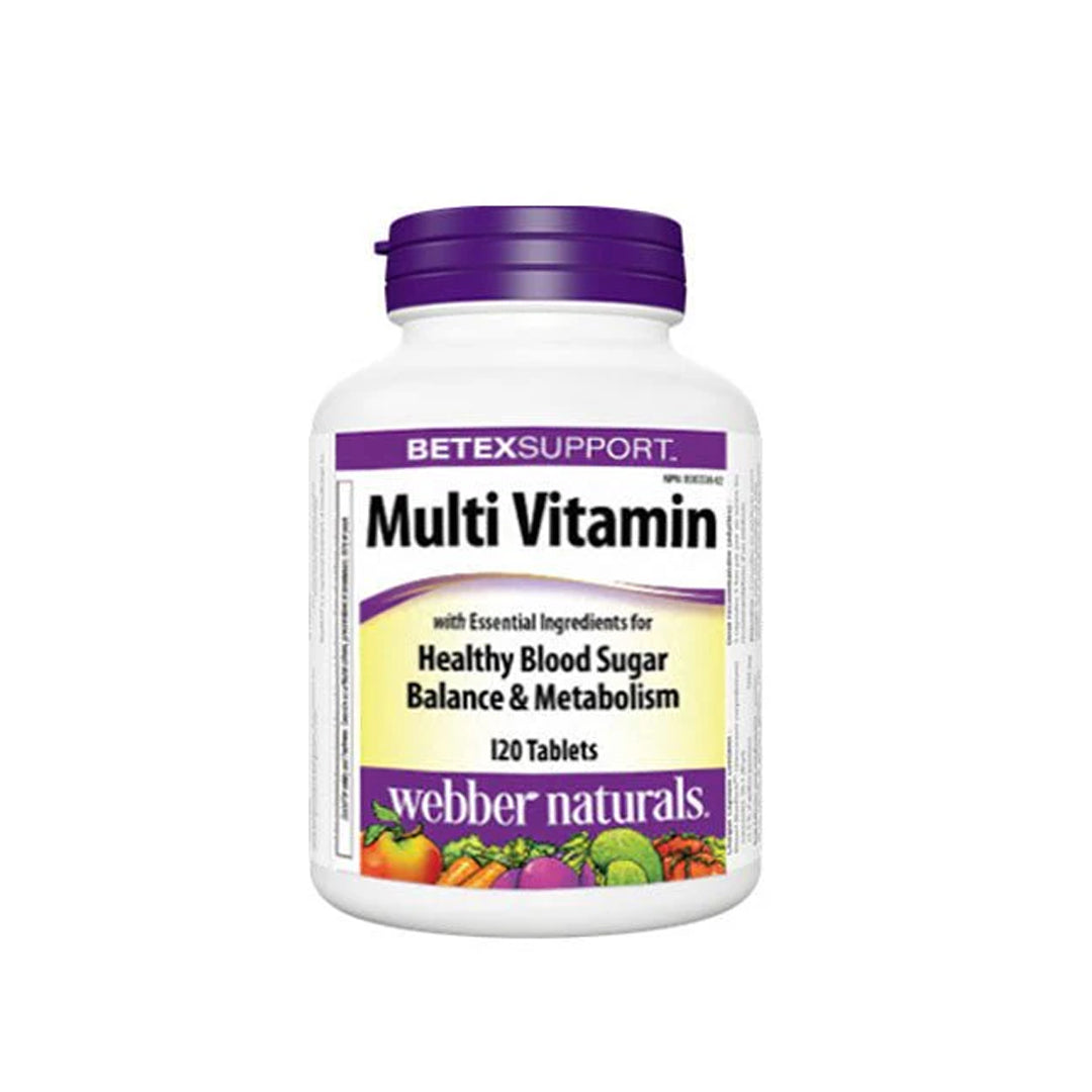 Webber Naturals Diabetex Multi Vitamin, 120 Ct