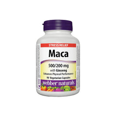 Webber Naturals Maca with Ginseng for Men Vitality, 90 Ct