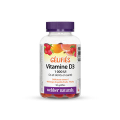 Webber Naturals Vitamin D3 Gummies 1000IU, 90 Ct