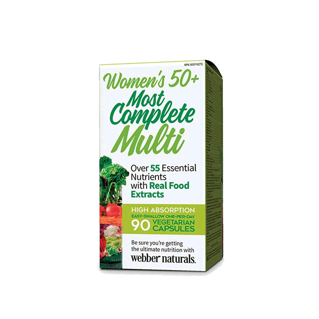 Webber Naturals Women's 50+ Most Complete Multi, 90 Ct