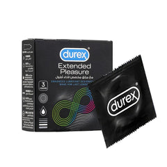 Durex Extended Pleasure Condoms, 3 Ct