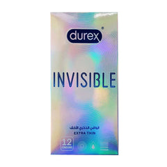 Durex Invisible Extra Thin Condoms, 12 Ct